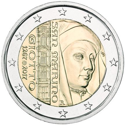 San Marino 2€ 2017 - Giotto - Edelmetalle Koitz GnbR