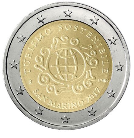 San Marino 2€ 2017 - Tourismus - Edelmetalle Koitz GnbR