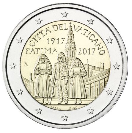 Vatikan 2€ 2017 - Fatima - Edelmetalle Koitz GnbR
