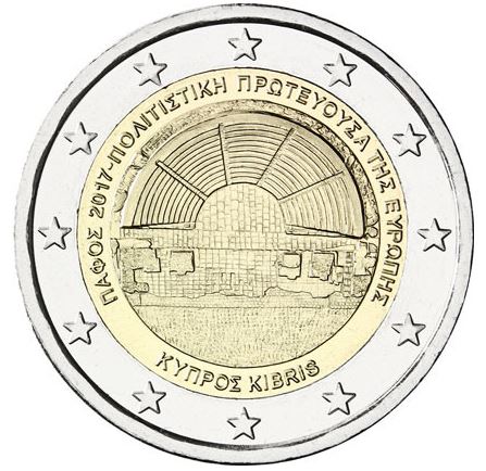 Zypern 2€ 2017 - Kulturhauptstadt Paphos - Edelmetalle Koitz GnbR