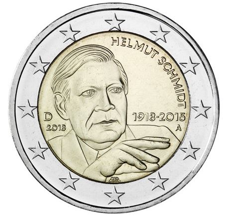 Deutschland 2€ 2018 - Helmut Schmidt J - Edelmetalle Koitz GnbR