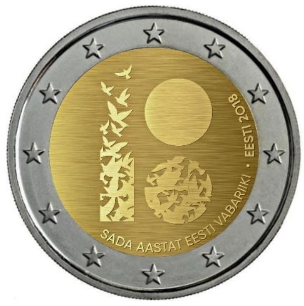 Estland 2€ 2018 - 100 Jahre Republik - Edelmetalle Koitz GnbR