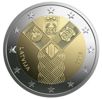 Lettland 2€ 2018 - Unabhängigkeit - Edelmetalle Koitz GnbR