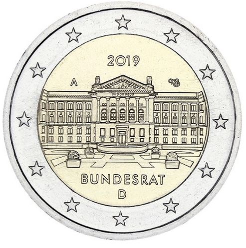 Deutschland 2€ 2019 - Bundesrat D - Edelmetalle Koitz GnbR