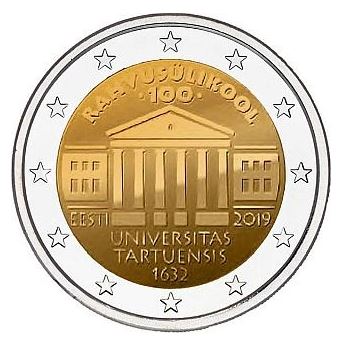 Estland 2€ 2019 - Universität Tartu - Edelmetalle Koitz GnbR