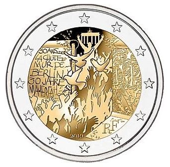Frankreich 2€ 2019 - 30 Jahre Mauerfall - Edelmetalle Koitz GnbR