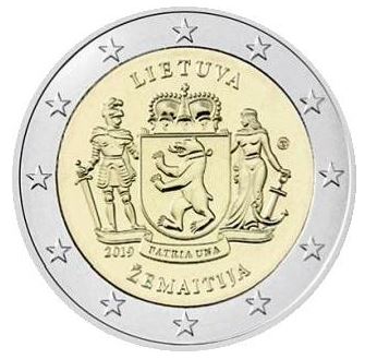 Litauen 2€ 2019 - Zemaitija ( Samogitien ) - Edelmetalle Koitz GnbR