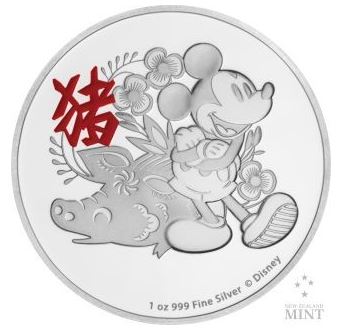 Niue - Disney Lunar Schwein 2019 PP