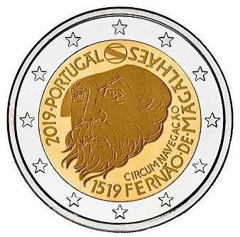 Portugal 2€ 2019 - 500 Jahre Weltumseglung - Edelmetalle Koitz GnbR