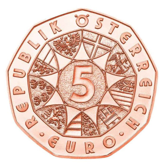 5 Euro Kupfer 2025 - Neujahrsmünze Tanz dich frei - Edelmetalle Koitz GnbR