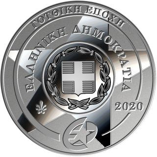 Griechenland Gothik 2020 10 Euro Silber farbig Proof Europastern