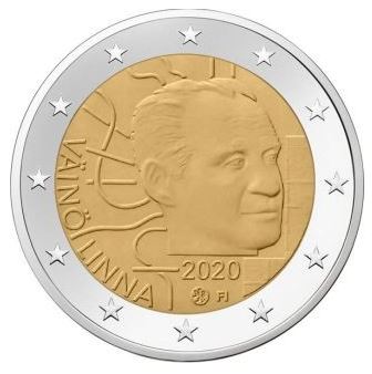 Finnland 2€ 2020 - 100. Geb. Väinö Linna - Edelmetalle Koitz GnbR