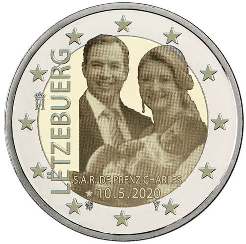 Luxemburg 2€ 2020 - Prinz Charles Foto