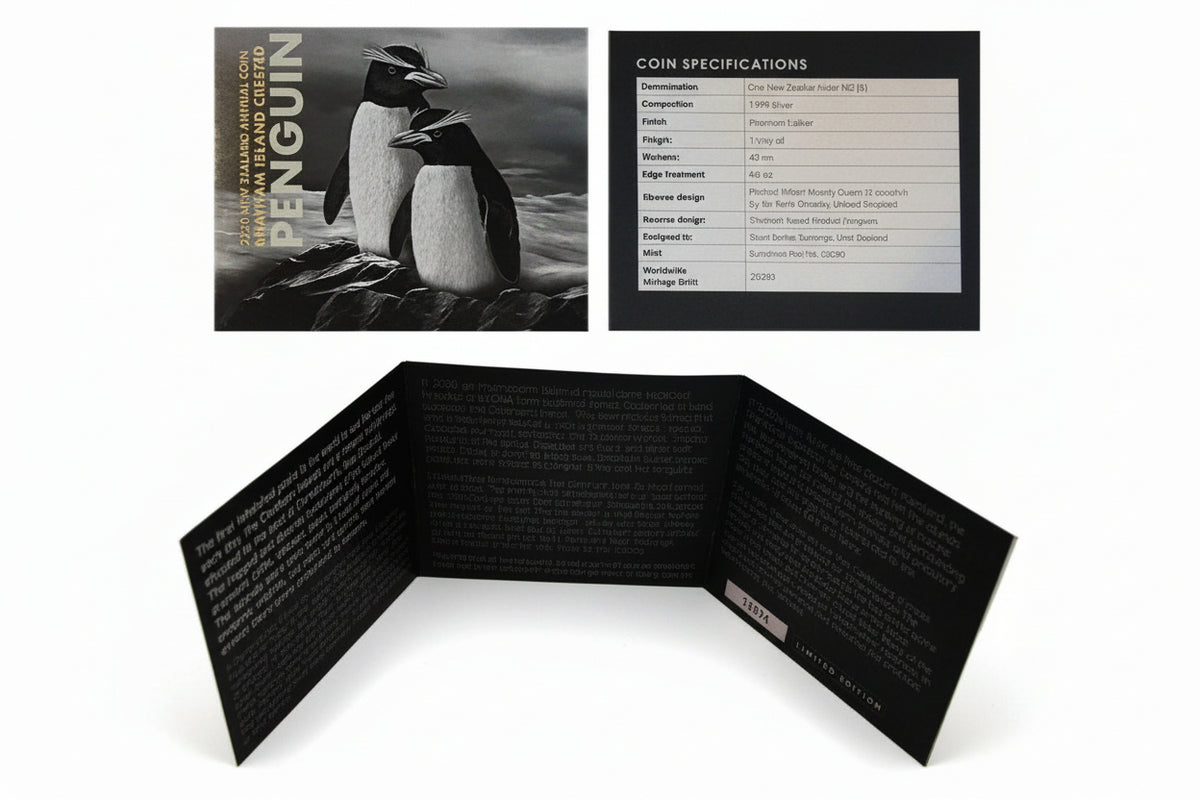 Neuseeland Crested Penguin 2020 1 oz Silbermünze 1 NZD