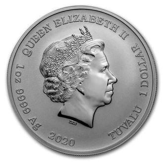 Tuvalu 2020 The Royal Fortune Silbermünze – Black Flag Serie 1 oz