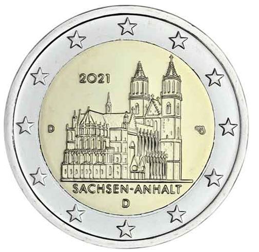 Deutschland 2€ 2021 - Sachsen / Anhalt J