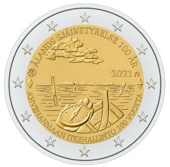 Finnland 2€ 2021 - Autonomie von Aland