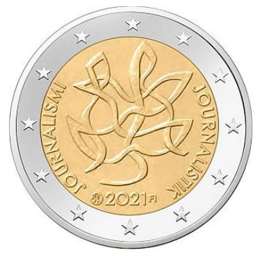 Finnland 2€ 2021 - Journalismus & Redefreiheit - Edelmetalle Koitz GnbR