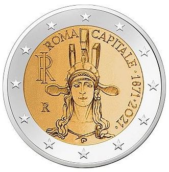 Italien 2€ 2021 - 150 J. Rom Haupstadt Italien - Edelmetalle Koitz GnbR