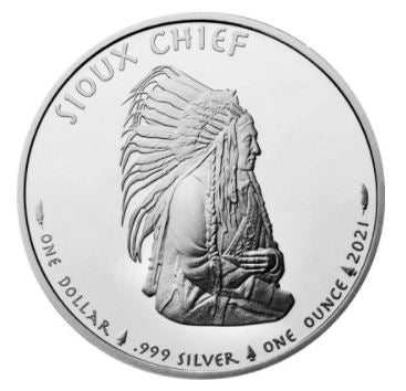 Round - USA Sioux Chief Portrait 2021