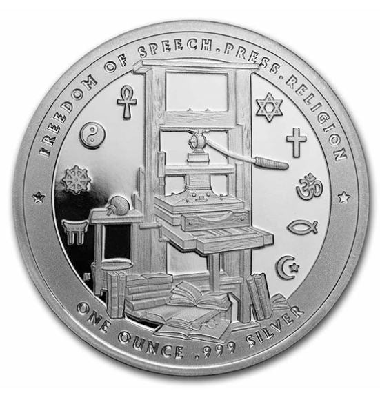 Round- USA Benjamin Franklin