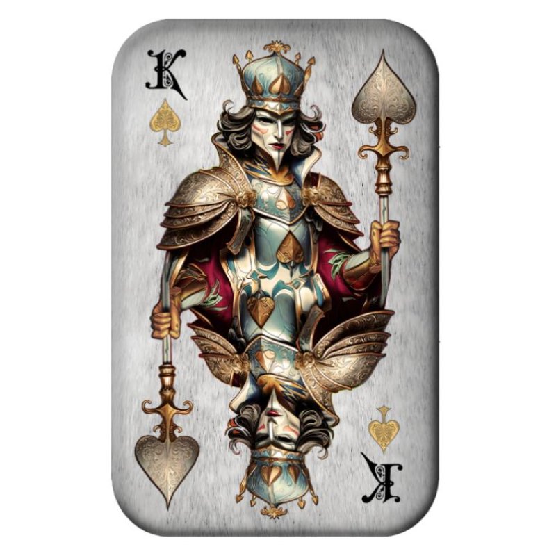 Astur Mint - 2oz Barren Poker Cards King of Spades