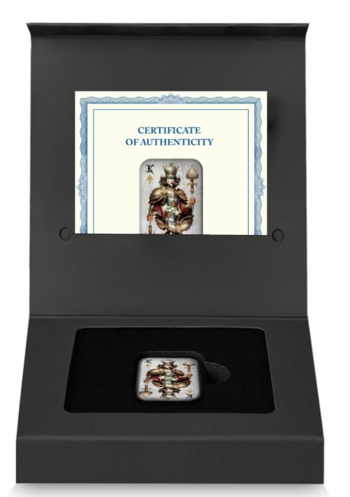 Astur Mint - 2oz Barren Poker Cards King of Spades - Edelmetalle Koitz GnbR