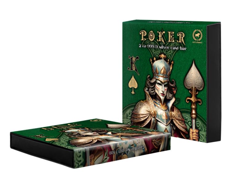 Astur Mint - 2oz Barren Poker Cards King of Spades - Edelmetalle Koitz GnbR