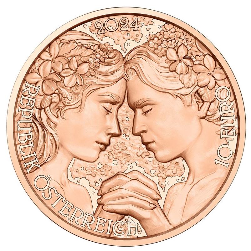 10 Euro Kupfer 2024 Veilchen - Edelmetalle Koitz GnbR