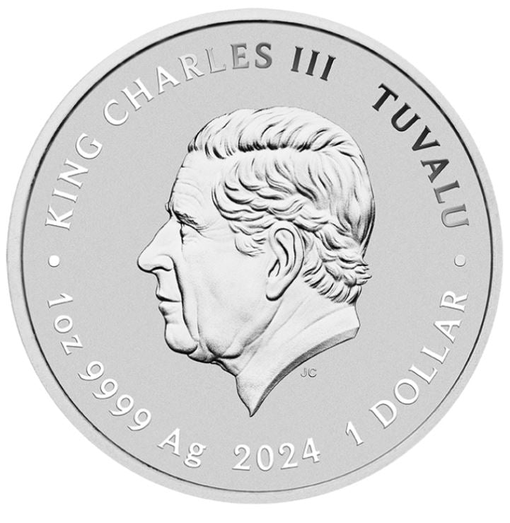 Tuvalu - 40 Jahre TMN Turtles 2024 CC - Edelmetalle Koitz GnbR