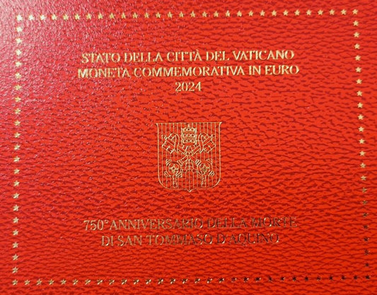 Vatikan 2€ 2024 - Hl. Thomas von Aquin - Edelmetalle Koitz GnbR