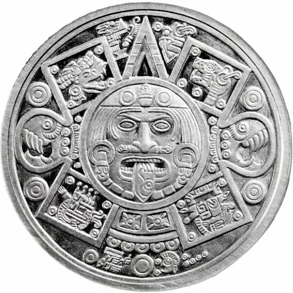 Round - Aztekischer Adlerkrieger Color