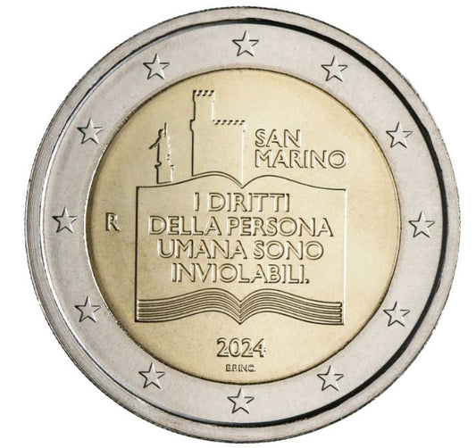 San Marino 2€ 2024 - Bürgerrechte - Edelmetalle Koitz GnbR