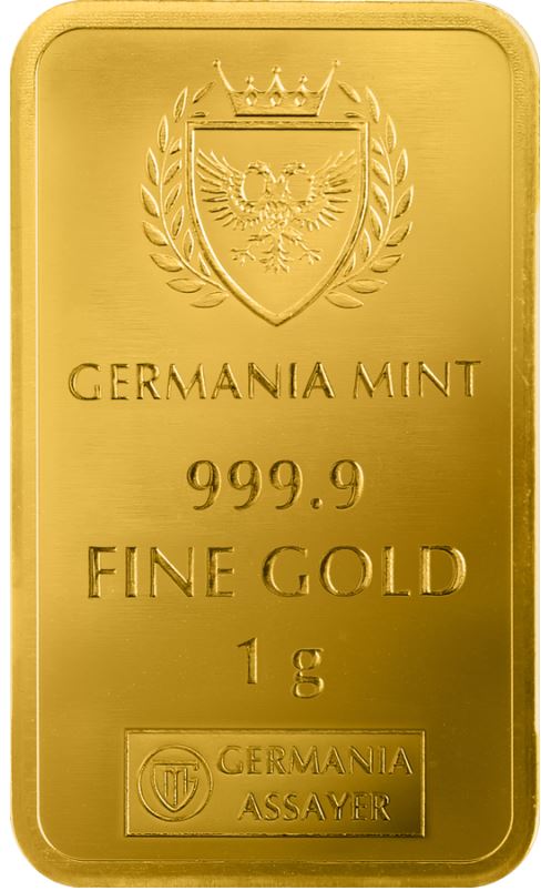 Goldbarren 1 Gramm Germania 2025 - Edelmetalle Koitz GnbR