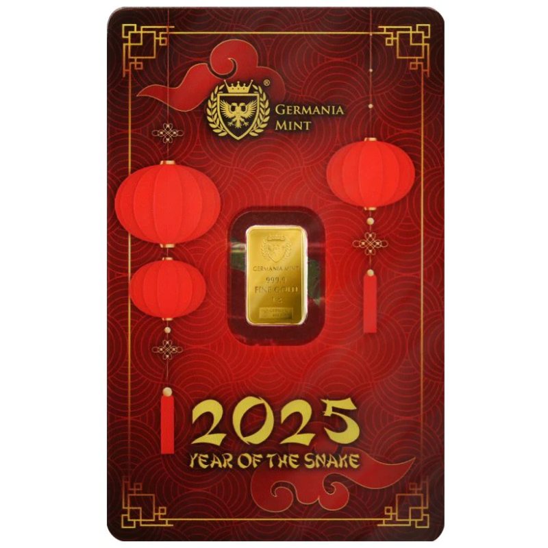 Goldbarren 1 Gramm Germania Lunar Schlange 2025