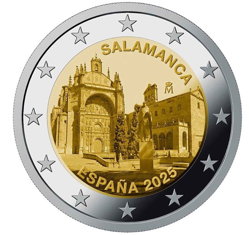 Spanien 2€ 2025 - Altstadt Salamanca - Edelmetalle Koitz GnbR