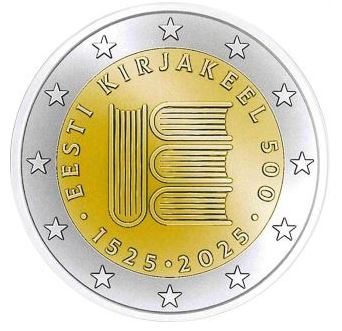 Estland 2€ 2025 - Gedruckter Text - Edelmetalle Koitz GnbR