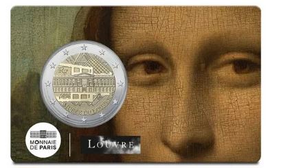 Frankreich 2€ 2025 - Louvre La Jaconde - Edelmetalle Koitz GnbR