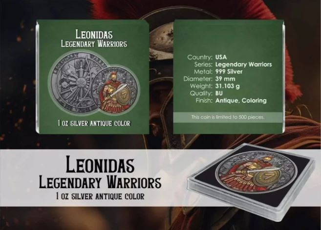 Warriors #10 Leonidas I. 2025 antik finish color