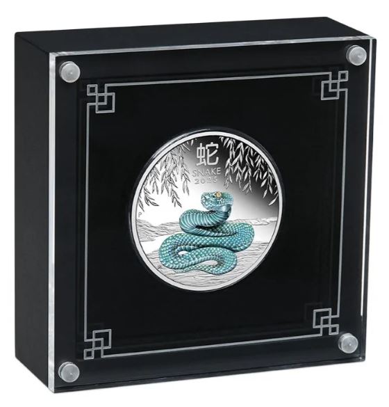 Australien - Lunar III Schlange 2025 Proof Color - Edelmetalle Koitz GnbR
