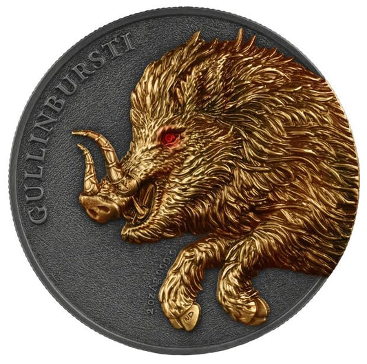 Germania - 2oz Gullinbursti Ultra Double High Relief 2025 - Edelmetalle Koitz GnbR