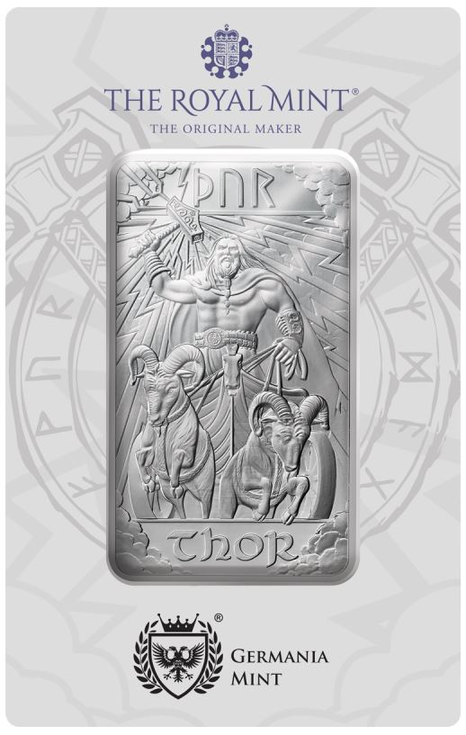 Großbritannien - 10oz Barren Gott Thor 2025 - Edelmetalle Koitz GnbR