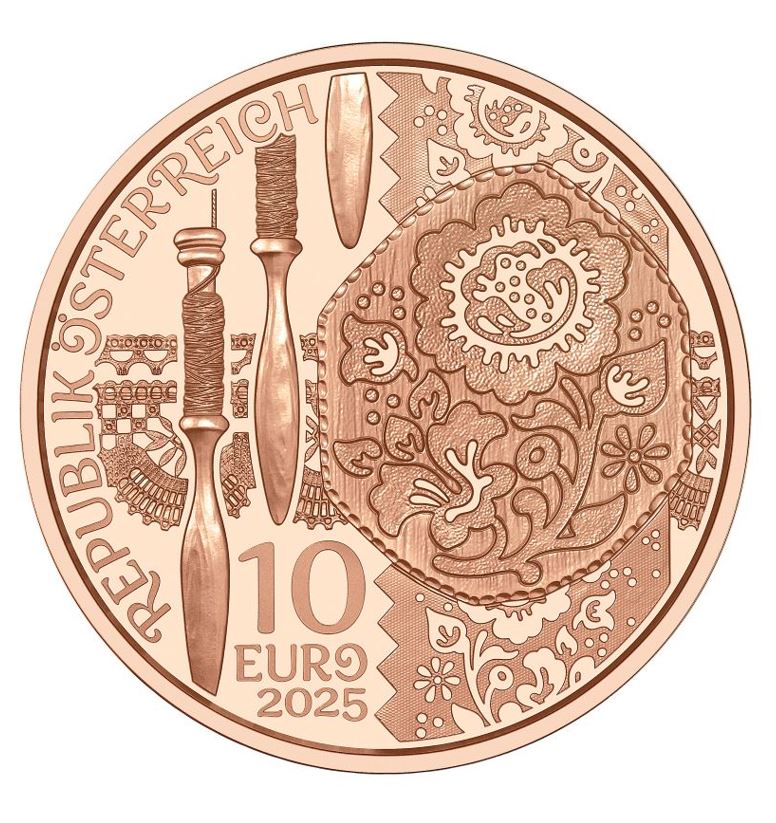 10 Euro Kupfer 2025 „Aufdirndln - Leinen“ - Edelmetalle Koitz GnbR