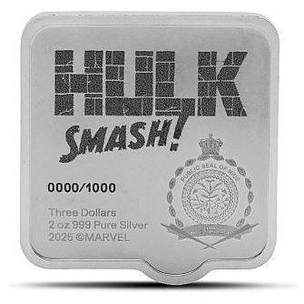 Niue - Marvel - Smash Series Hulk 2oz UHR - Edelmetalle Koitz GnbR