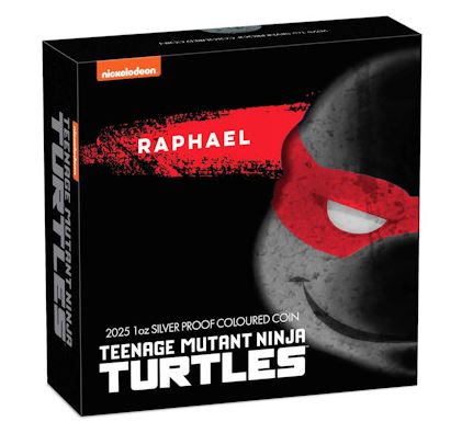 Tuvalu - Ninja Turtles Raphael 2025 PP - Edelmetalle Koitz GnbR