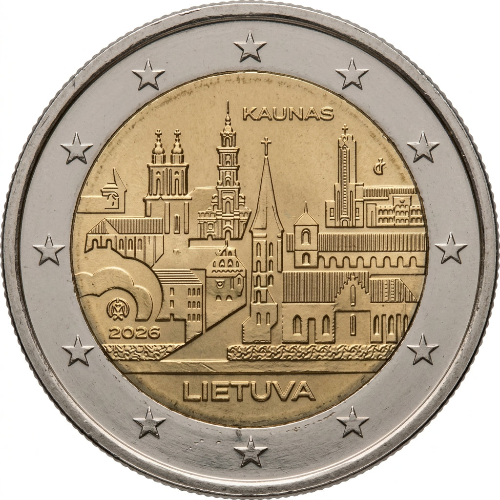 Litauen 2 Euro 2026 Kaunas Gedenkmünze