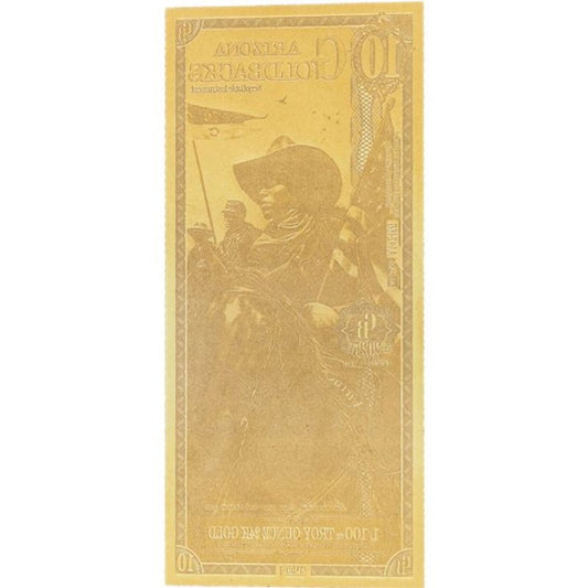 Arizona 10 Goldbacks Goldnote 1/100oz