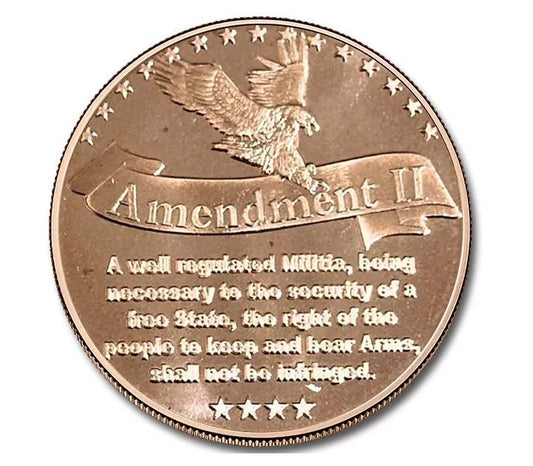 2nd Amendment Original Minuteman 1 oz Kupfermedaille
