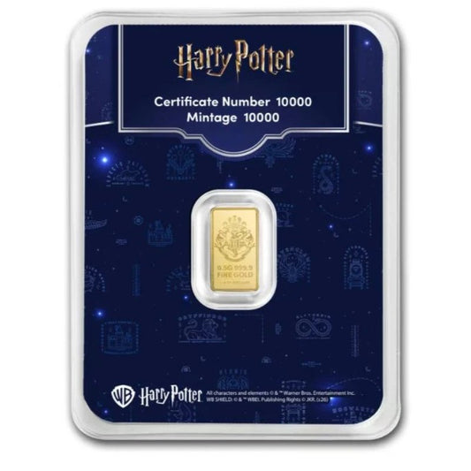 Goldbarren - 0,5 g Gold 25 Jahre Harry Potter 2026
