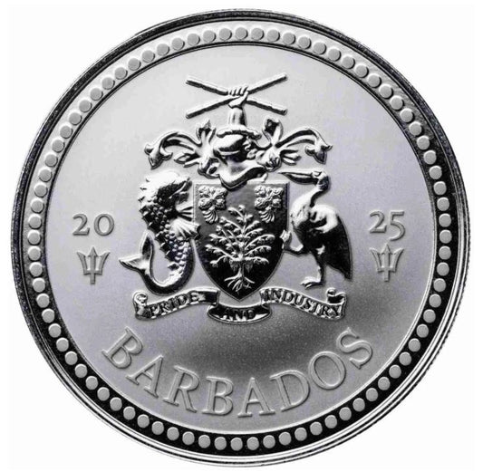 Barbados Trident 2025 1 oz Silbermünze